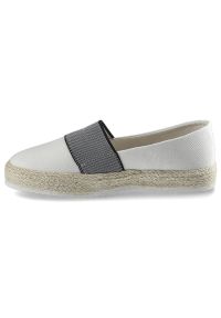 Big-Star - Białe Espadryle Big Star Lekkie Damskie Buty. Zapięcie: pasek. Kolor: biały. Materiał: len, materiał. Sezon: lato. Styl: elegancki, wakacyjny, klasyczny #7