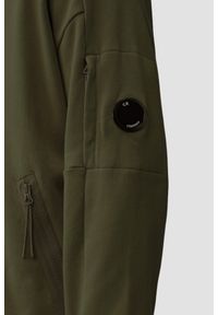 C.P. Company - C.P. COMPANY Zielona rozpinana bluza męska Hooded Open, Rozmiar XXL. Okazja: na co dzień. Kolor: zielony. Materiał: bawełna. Styl: casual #4