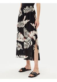 Vero Moda Spódnica maxi Easy Joy 10302047 Czarny Regular Fit. Kolor: czarny. Materiał: wiskoza