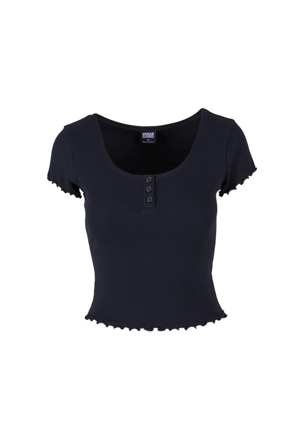 Koszulka damska Urban Classics Babylock. Kolor: czarny. Materiał: bawełna, elastan