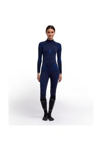 Damski jersey z długim rękawem Falke. Kolor: niebieski. Materiał: jersey. Długość rękawa: długi rękaw. Długość: długie. Styl: sportowy #1