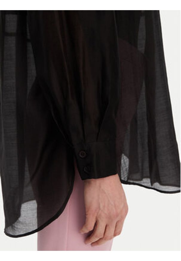 ACCESS FASHION Koszula 53-7068-104 Czarny Loose Fit. Kolor: czarny. Materiał: lyocell