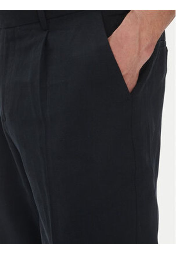 Liu Jo Spodnie materiałowe QF4103 T2682 Granatowy Regular Fit. Kolor: niebieski. Materiał: wełna