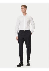 Versace Jeans Couture Koszula 79GALKS2 CN00K Biały Slim Fit. Kolor: biały. Materiał: bawełna