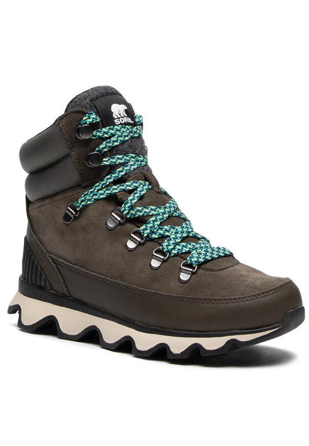 sorel - Sorel Trapery Kinetic™ Conquest NL3768 Zielony. Kolor: zielony. Materiał: skóra, zamsz