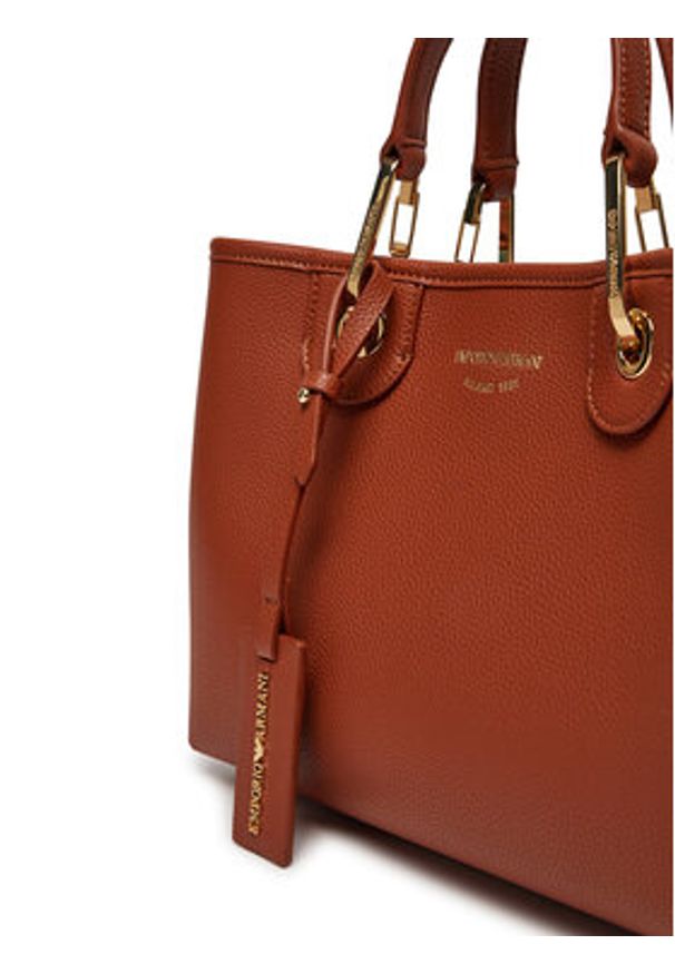 Emporio Armani Torebka EW000361 AF12103 M6030 Brązowy. Kolor: brązowy. Materiał: skórzane
