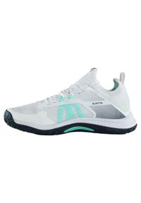 ALLSIX - Buty do siatkówki damskie Allsix 500 FIT. Kolor: wielokolorowy, niebieski, biały, zielony. Materiał: kauczuk. Szerokość cholewki: normalna. Sport: siatkówka #1