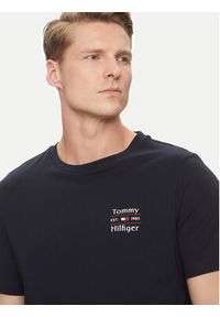 TOMMY HILFIGER - Tommy Hilfiger T-Shirt Stack MW0MW38622 Granatowy Regular Fit. Kolor: niebieski. Materiał: bawełna #5