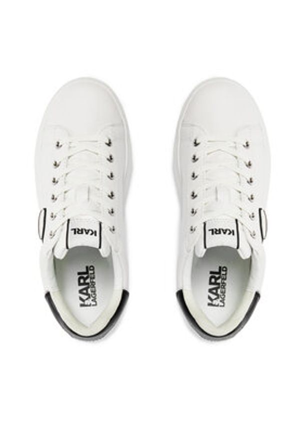 Karl Lagerfeld - KARL LAGERFELD Sneakersy KL62530N Biały. Kolor: biały. Materiał: skóra