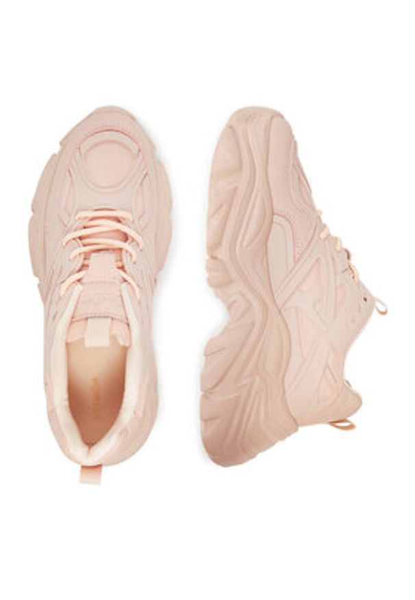 DeeZee Sneakersy AM25238 Różowy. Kolor: różowy. Materiał: skóra