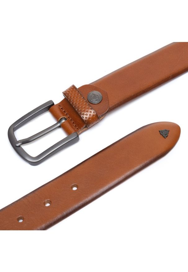 Roy Robson - ROY ROBSON PASEK SKÓRZANY RR0288R103 27 35mm Gürtel Q.2853. Materiał: skóra. Wzór: paski. Styl: klasyczny