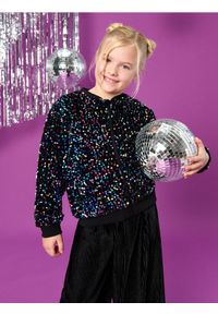 Sinsay - Bluza bomberka z połyskującymi cekinami - czarny. Kolor: czarny #1