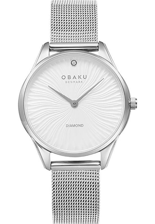 Zegarek OBAKU Zegarek damski Obaku Denmark V297LXCIMC srebrny. Kolor: srebrny