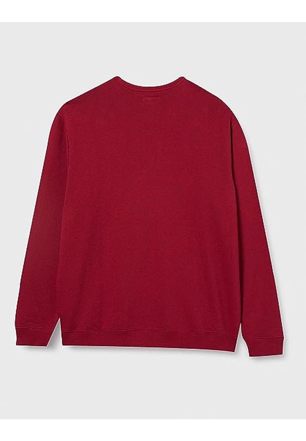 Lee - LEE LOGO CREW SWS MĘSKA BLUZA KLASYCZNA LOGO RHUBARB RED L80JFBGB 112121397. Styl: klasyczny
