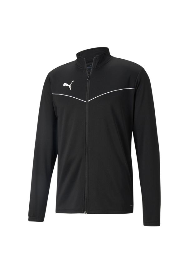 Bluza męska Puma teamRISE Training Poly Jacket czarna. Kolor: czarny, biały, wielokolorowy. Materiał: poliester. Sport: piłka nożna