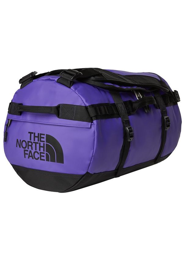 Torba The North Face Base Camp Duffel S 0A52STS961 - fioletowa. Kolor: fioletowy. Materiał: nylon, poliester. Wzór: paski