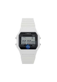 Timex Zegarek Main Street Classic TW2Y13500 Biały. Kolor: biały. Styl: street #1