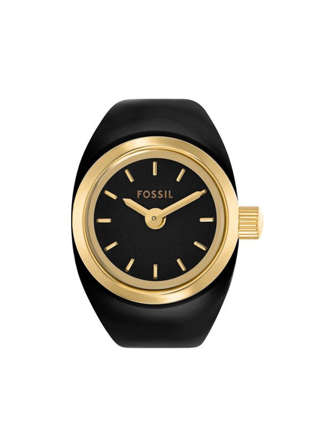 Fossil Zegarek Watch Ring ES5413 Czarny. Kolor: czarny