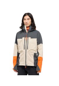 Haglöfs - Kurtka techniczna męska Spitz GTX Pro Jacket. Kolor: wielokolorowy, beżowy, szary