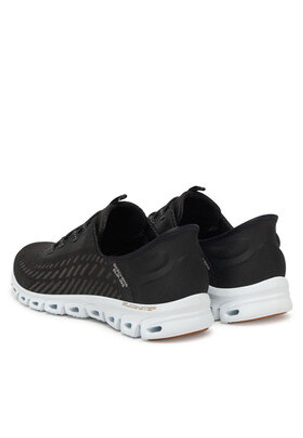 skechers - Skechers Sneakersy Glide-Step-Tranquility 104574/BKW Czarny. Kolor: czarny. Materiał: materiał