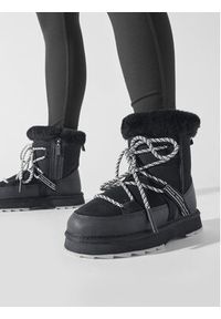 EMU Australia Śniegowce Blurred W12641 Czarny. Kolor: czarny. Materiał: skóra #5
