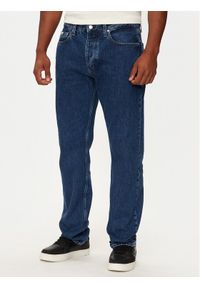 Calvin Klein Jeans Jeansy J30J325967 Granatowy Straight Fit. Kolor: niebieski