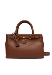 TOMMY HILFIGER - Tommy Hilfiger Torebka American Icon Mini Tote Leather AW0AW17926 Brązowy. Kolor: brązowy. Materiał: skórzane #7