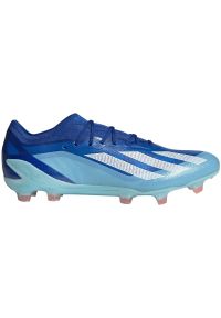 Adidas - Buty piłkarskie adidas X Crazyfast.1 Fg M GY7416 niebieskie. Kolor: niebieski. Materiał: materiał. Szerokość cholewki: normalna. Sport: piłka nożna