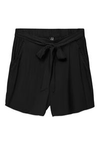 Vero Moda Szorty materiałowe Menny 10323630 Czarny Regular Fit. Kolor: czarny. Materiał: wiskoza #4