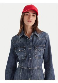 Tommy Jeans Sukienka jeansowa Western DW0DW21635 Niebieski Regular Fit. Kolor: niebieski. Materiał: bawełna #3