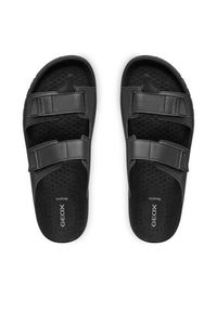Geox Klapki U Flextride S U652JB 0009B C9999 Czarny. Kolor: czarny. Materiał: skóra #4