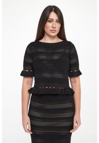 Twinset Milano - Sweter damski ażurowy TWINSET. Wzór: ażurowy #3