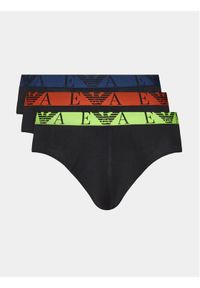 Emporio Armani Underwear Komplet 3 par slipów 111734 3F715 73320 Czarny. Kolor: czarny. Materiał: bawełna