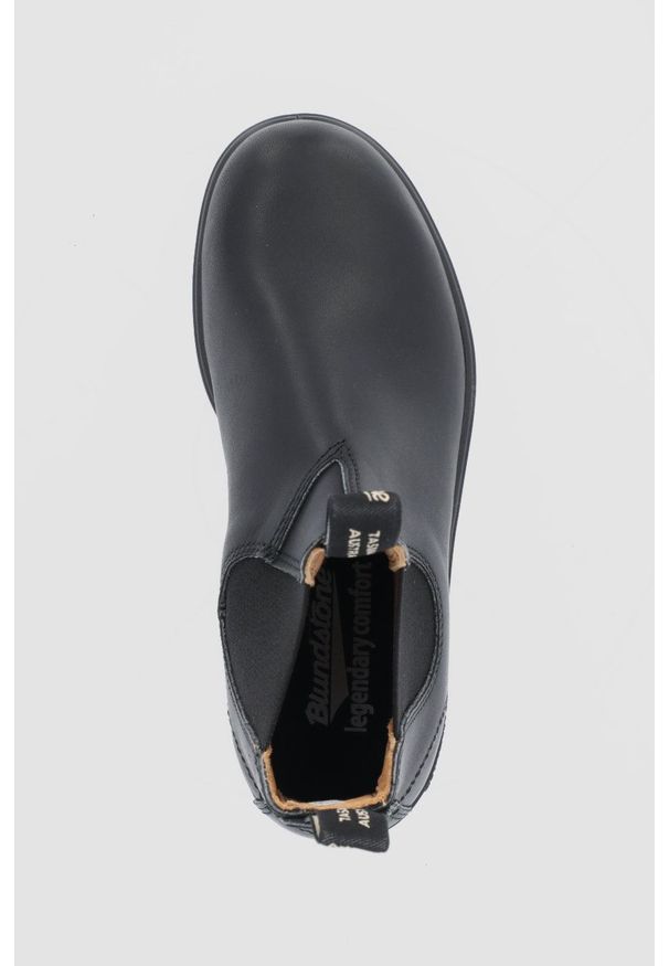Blundstone - Sztyblety skórzane 558. Nosek buta: okrągły. Kolor: czarny. Materiał: skóra. Obcas: na obcasie. Wysokość obcasa: średni