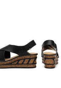 Rieker Sandały 68189-00 Czarny. Kolor: czarny. Materiał: syntetyk #7