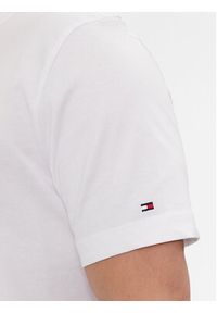 TOMMY HILFIGER - Tommy Hilfiger T-Shirt Script Logo Tee MW0MW33691 Biały Regular Fit. Kolor: biały. Materiał: bawełna #5