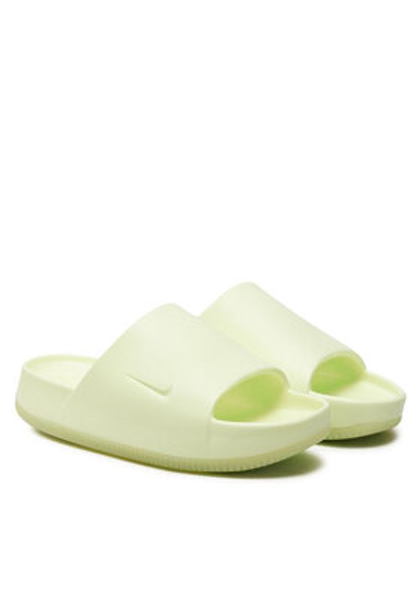Nike Klapki Calm Slide DX4816 702 Zielony. Kolor: zielony
