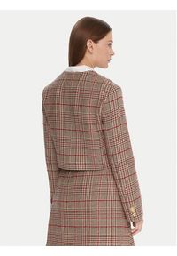 TOMMY HILFIGER - Tommy Hilfiger Marynarka WW0WW46752 Beżowy Regular Fit. Kolor: beżowy. Materiał: bawełna #3