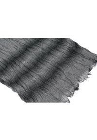 Lekki Szalik Wiosenno-Jesienny - Alties - Czerń i Szarość. Okazja: na spacer. Materiał: wiskoza. Sezon: wiosna, jesień. Styl: elegancki #3