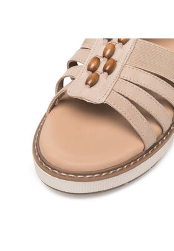 Lasocki Sandały WB-TINA-11C Beżowy. Kolor: beżowy. Materiał: materiał
