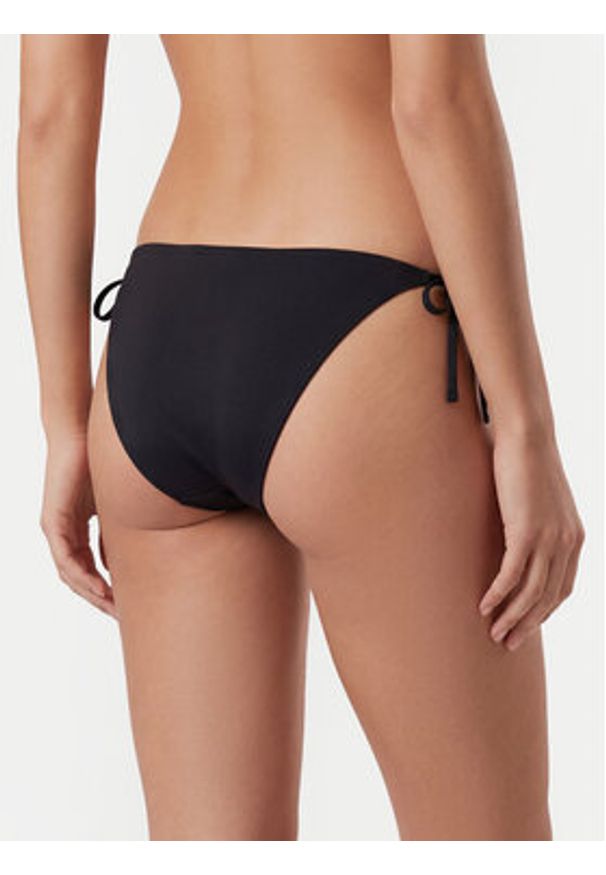 Calvin Klein Swimwear Dół od bikini LV00Q61220 Czarny. Kolor: czarny. Materiał: syntetyk