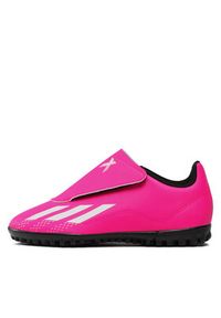 Adidas - adidas Buty X Speedportal.4 Hook-and-Loop Turf Boots GZ2439 Różowy. Kolor: różowy. Materiał: skóra #5