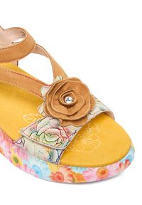 Laura Vita Sandały Nikito 01 Żółty. Kolor: żółty. Materiał: skóra #4