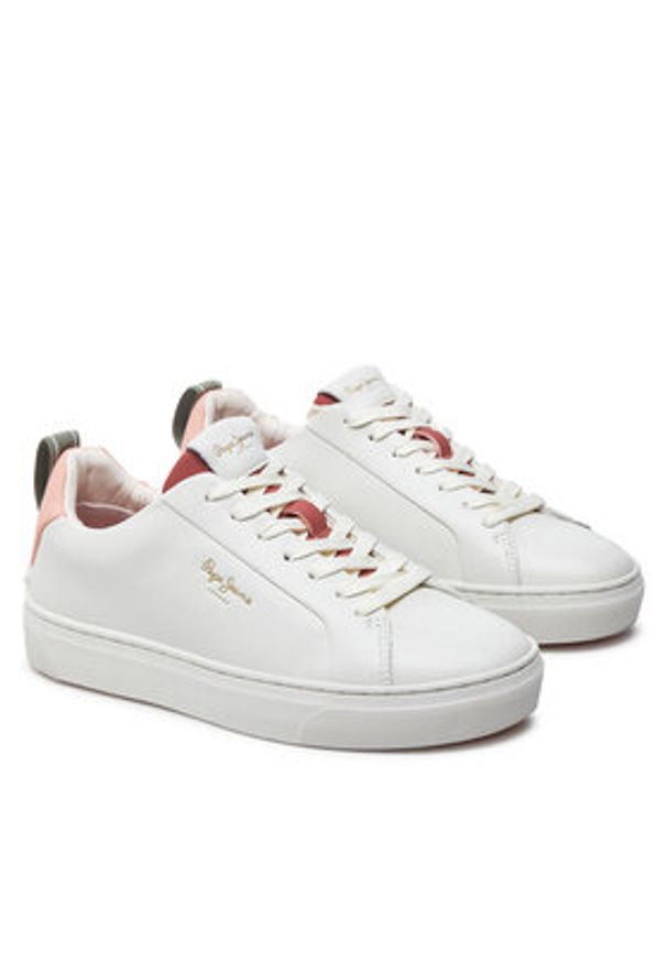 Pepe Jeans Sneakersy PLS00017 Pomarańczowy. Kolor: pomarańczowy. Materiał: skóra