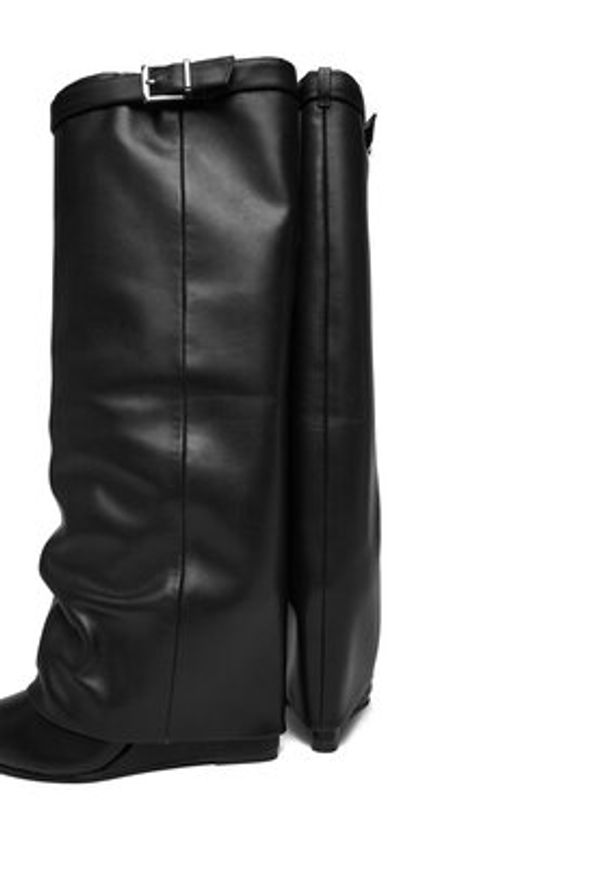 Steve Madden Kozaki Corenne SM11003418 Czarny. Kolor: czarny. Materiał: skóra