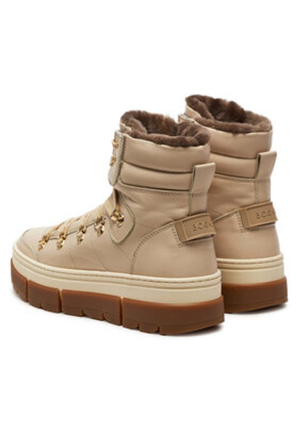 Bogner Botki Vaduz S 3 22446403 Beżowy. Kolor: beżowy. Materiał: skóra