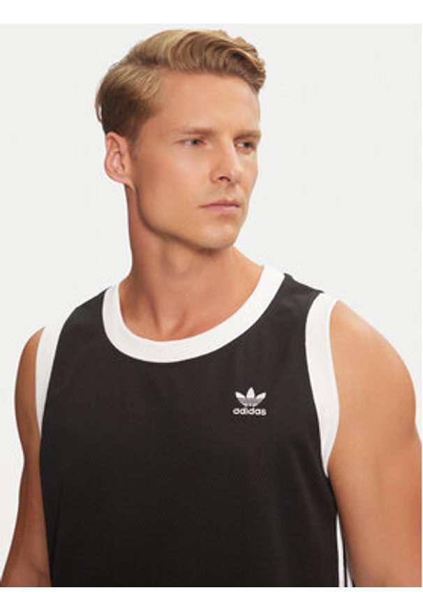 Adidas - adidas Tank top adicolor IZ1830 Czarny Oversize. Kolor: czarny. Materiał: syntetyk