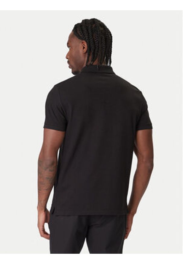Calvin Klein Polo LV04LC254G Czarny Slim Fit. Typ kołnierza: polo. Kolor: czarny. Materiał: bawełna