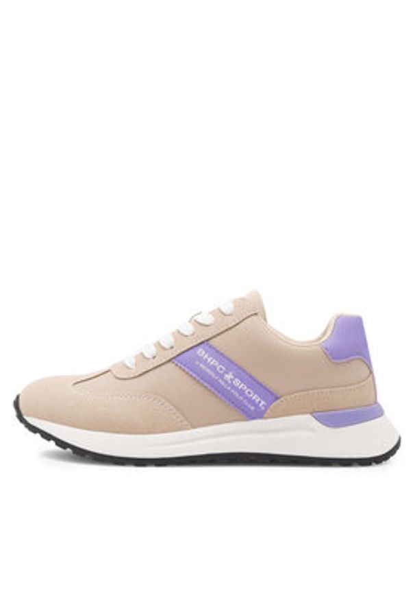 Beverly Hills Polo Club Sneakersy WS5685-08 Beżowy. Kolor: beżowy. Materiał: materiał
