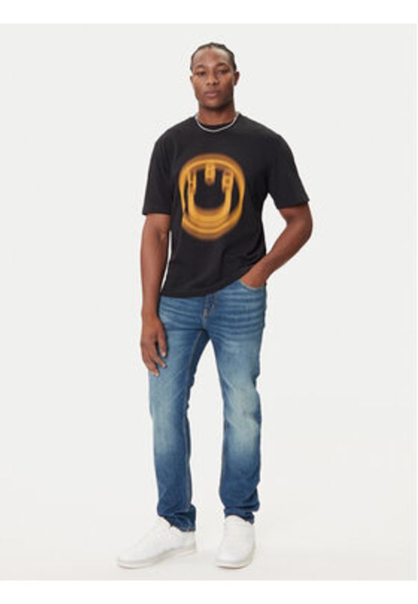 Hugo - HUGO T-Shirt Nalax 50543493 Czarny Regular Fit. Kolor: czarny. Materiał: bawełna
